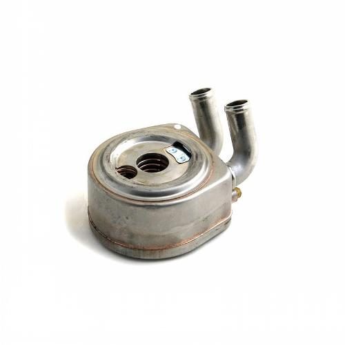 Oil Cooler, 6 Plate, 90 Degree Elbows, Doughnut Type