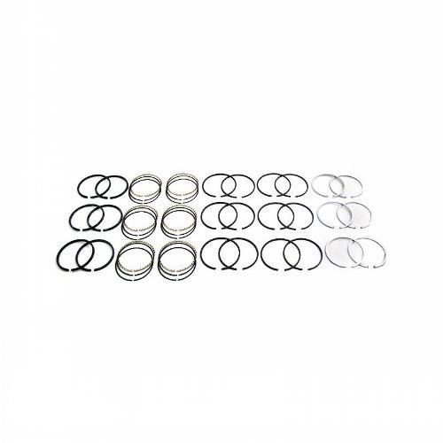 Piston Ring Set, 3-1/8, 2-3/16, 3.500" bore, 6 cylinder set