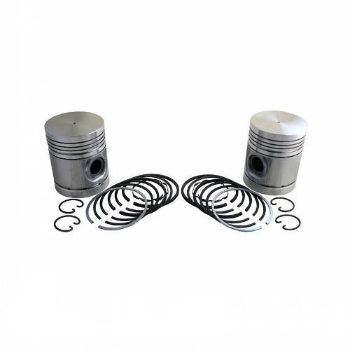 Piston &amp; Rings, Gas, .125" Oversize, Set of 2
