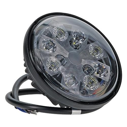 Tiger Lights 24W LED Sealed Round Hi-Lo Beam w/ Wired Cable