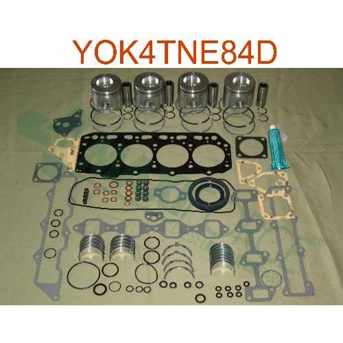 Major Overhaul Kit, Yanmar 4TNE84 Diesel Engine, Standard Pistons