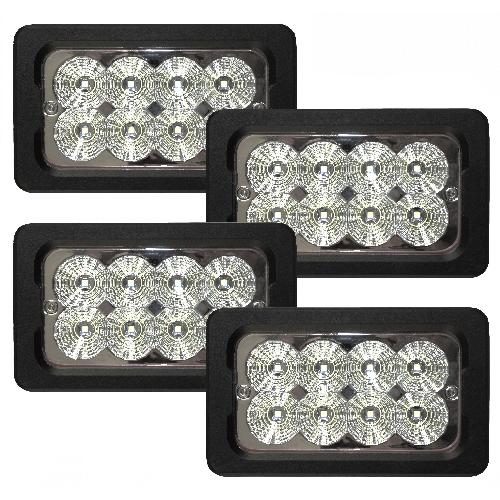 LED Flood Beam Hood Light for New Holland &amp; Versatile Tractors, 3200 Lumens (Pkg. of 4)