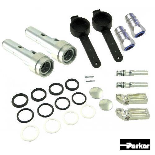 hr206778-kit_1_xl.jpg Parker Hydraulic Cartridge Coupler Conversion Kit, w/ Male Tips, Genuine OEM Style