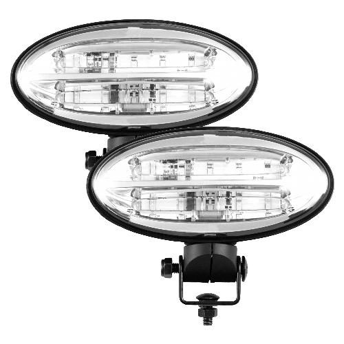 OSRAM LED Flood Beam Pedestal Mount Light Set, 3600 Lumens - (Pkg. of 2)