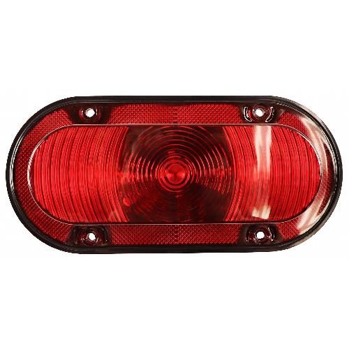 Red LED Oval Warning Tail Light, 720 Lumens