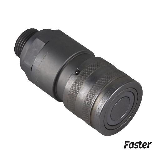 Faster Flat Face Hydraulic Breakaway Coupler, Female, Genuine OEM Style