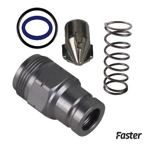 Faster Flat Face Hydraulic Breakaway Cartridge, Male, Genuine OEM Style