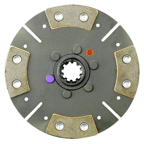 8" Transmission Disc, 4 Pad, w/ 1-1/4" 10 Spline Hub - New