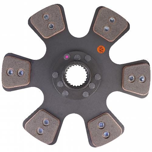 14" Transmission Disc, 6 Pad, w/ 2" 23 Spline Hub - Reman