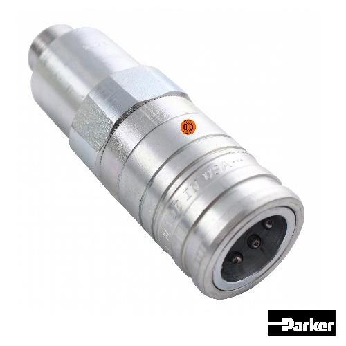 m3905722_1_xl.jpg Parker Rigid Mount Hydraulic Coupler for John Deere, Massey Ferguson & Challenger Tractors, Genuine OEM Style, Female