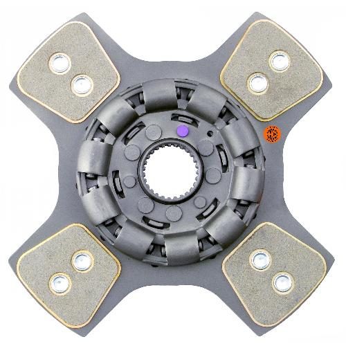 12" Transmission Disc, 4 Pad, w/ 1-3/4" 27 Spline Hub - New