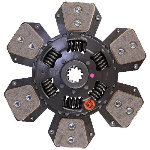 11" Transmission Disc, 6 Pad, w/ 1-1/8" 10 Spline Hub - Reman