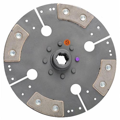 9" Transmission Disc, 4 Pad, w/ 1" 6 Spline Hub - Reman