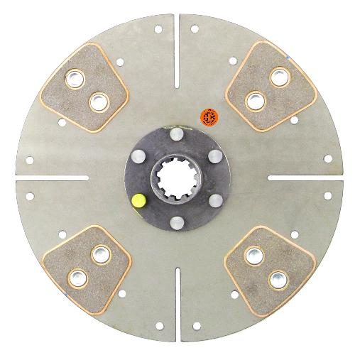 10" Transmission Disc, 4 Pad, w/ 1-1/4" 10 Spline Hub - New