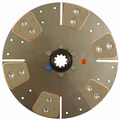 11" Transmission Disc, 6 Pad, w/ 1-1/4" 10 Spline Hub - New
