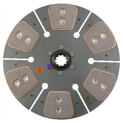12" Transmission Disc, 6 Pad, w/ 1-1/4" 10 Spline Hub - New