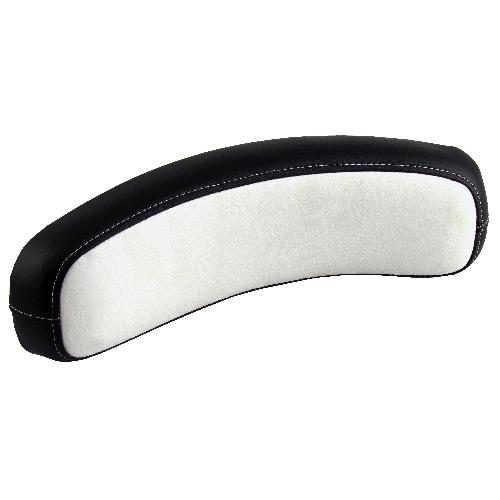 Back Cushion, Black &amp; White Vinyl, Deluxe Style