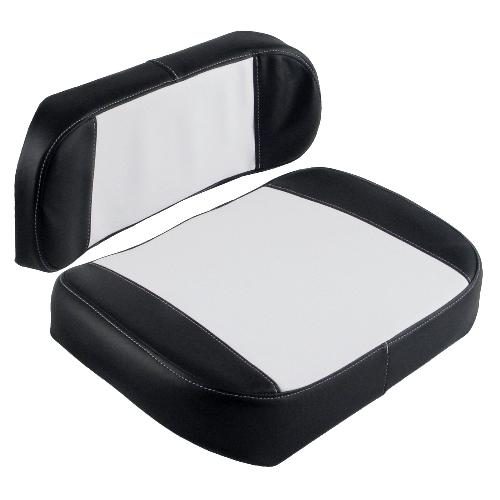 Cushion Set, Black &amp; White Vinyl - (2 pc.)