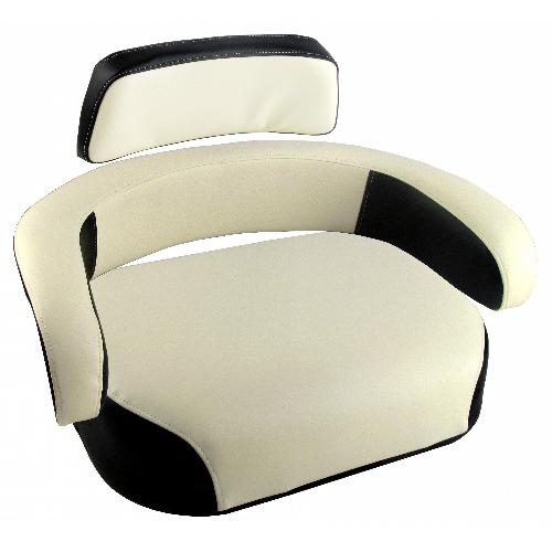 Cushion Set, Black &amp; Cream Vinyl - (3 pc.)