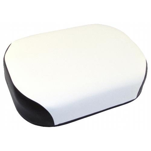 Seat Cushion, Black &amp; White Vinyl, Classic Style