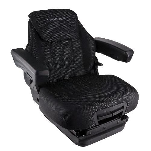 PROBOSS AS3510 Mid Back Seat, Black &amp; Gray Fabric w/ Air Suspension