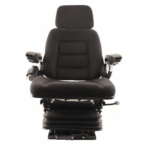 High Back Seat, Black Fabric w/ Mechanical Suspension