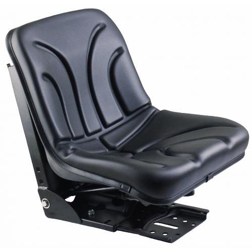 Bucket Seat, Black Vinyl w/ Mechanical Suspension