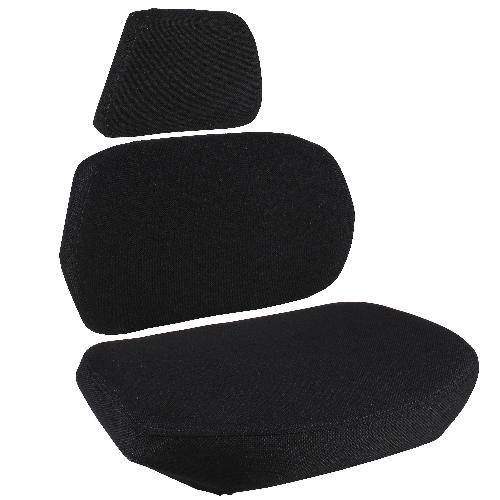 Cushion Set, Black Fabric - (3 pc.)