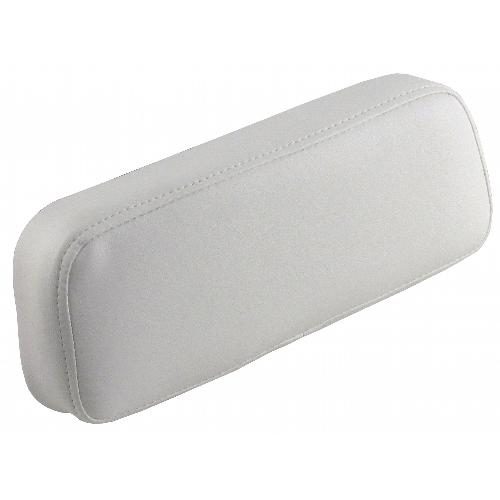 Upper Back Cushion, White Vinyl, Super Deluxe Style