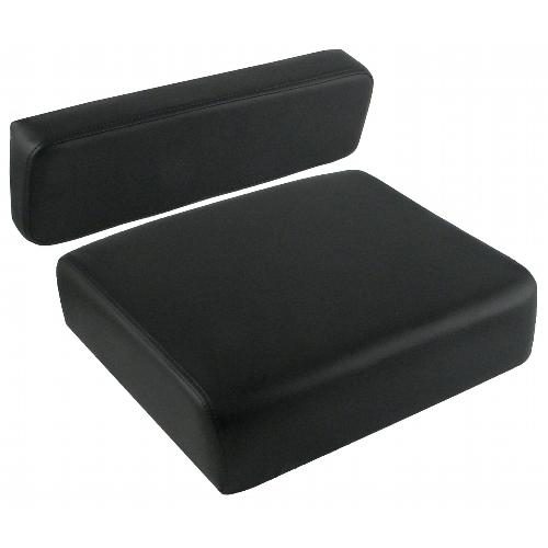 Cushion Set, Black Vinyl - (2 pc.)