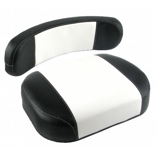 Cushion Set, Black &amp; White Vinyl - (2 pc.)