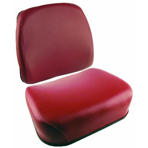 Cushion Set, Maroon Vinyl, w/o Welded Brackets - (2 pc.)