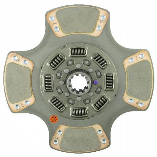 14" Transmission Disc, 4 Pad, w/ 1-3/4" 10 Spline Hub - Reman
