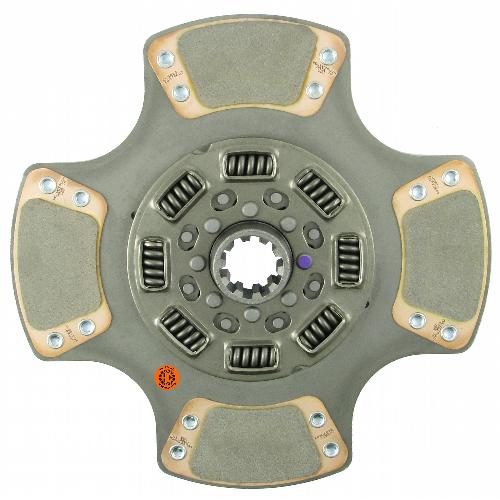 14" Transmission Disc, 4 Pad, w/ 1-3/4" 10 Spline Hub - Reman