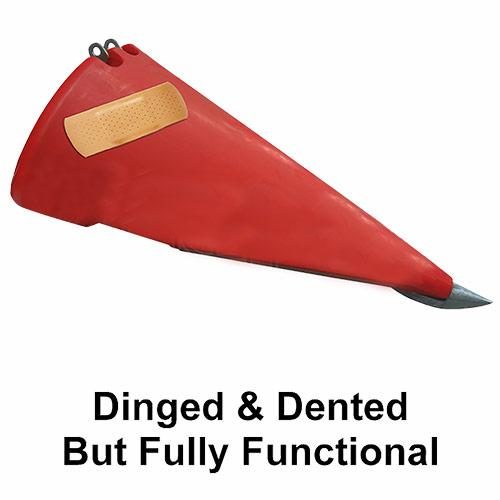 Poly Fender Snout Right Hand, Dinged and Dented Red