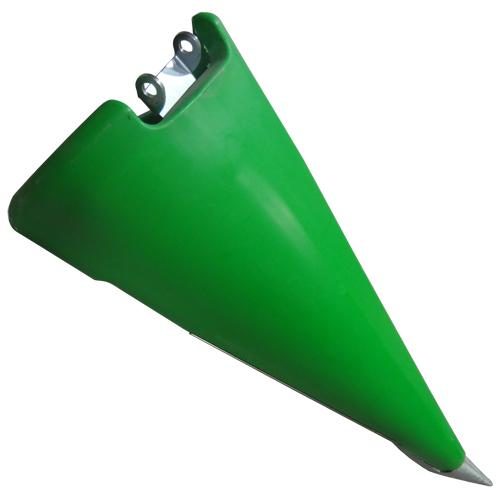 Poly Fender Snout Left Hand Green 20 and 22 Inch Spacing