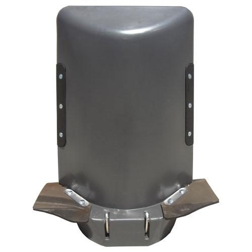 Poly Center Hood Gray 30 Inch Spacing with Wear Strips