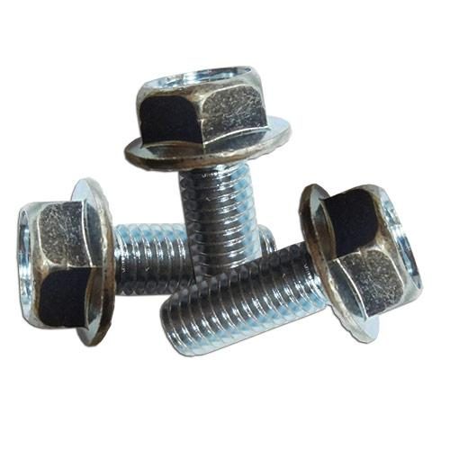 Serrated Flange Bolt, M8x20mm 1.25 Pitch, Pack of 3