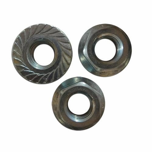 Serrated Flange Nut, M12 1.75 Pitch, Package of 3