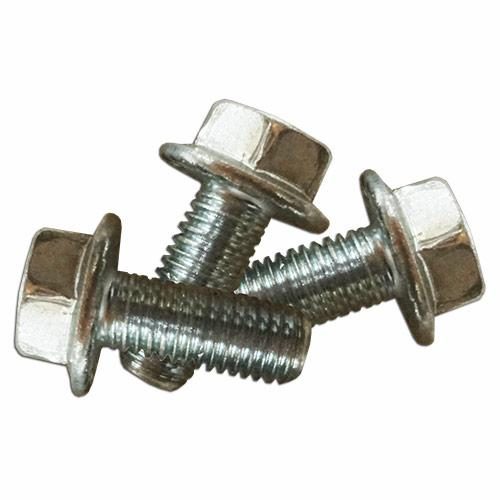Serrated Flange Bolt,. M10x25mm 1.5 Pitch, Package of 3