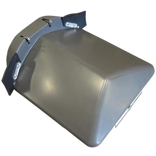 Poly Center Hood Grey 38 Inch Spacing