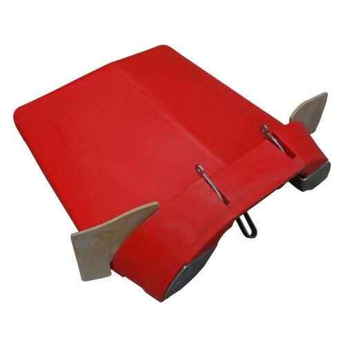 Poly Center Hood Red 38 Inch Spacing