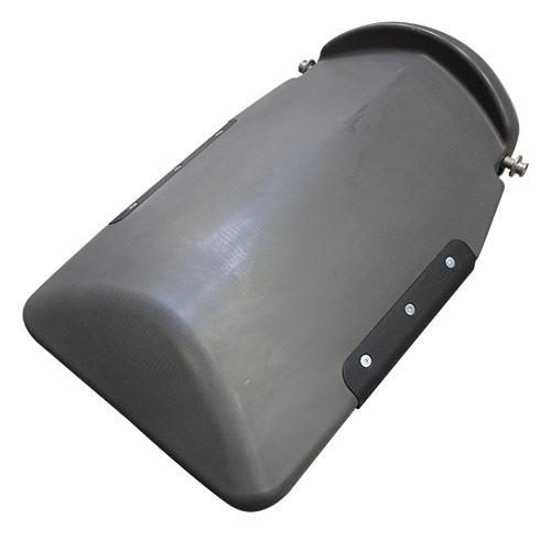 Poly Center Hood Gray 30 Inch Spacing, With Wear Strips