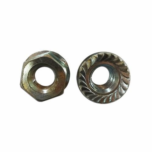 Serrated Flange Nut, M10 1.5 Pitch, Package of 2