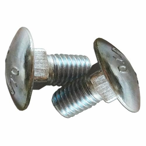 Carriage Bolt, M10 x 25mm 1.5 Pitch, Package of 2
